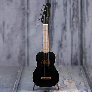 Fender Venice Soprano Ukulele, Black, front