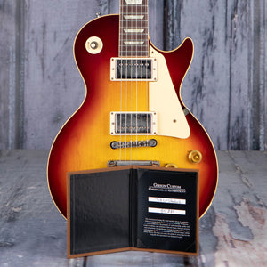 Gibson Custom Shop 1958 Les Paul Standard Reissue VOS Electric Guitar, Washed Cherry Sunburst, coa