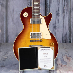 Gibson Custom Shop 1959 Les Paul Standard Murphy Lab Light Aged Electric Guitar, Royal Tea Burst, coa
