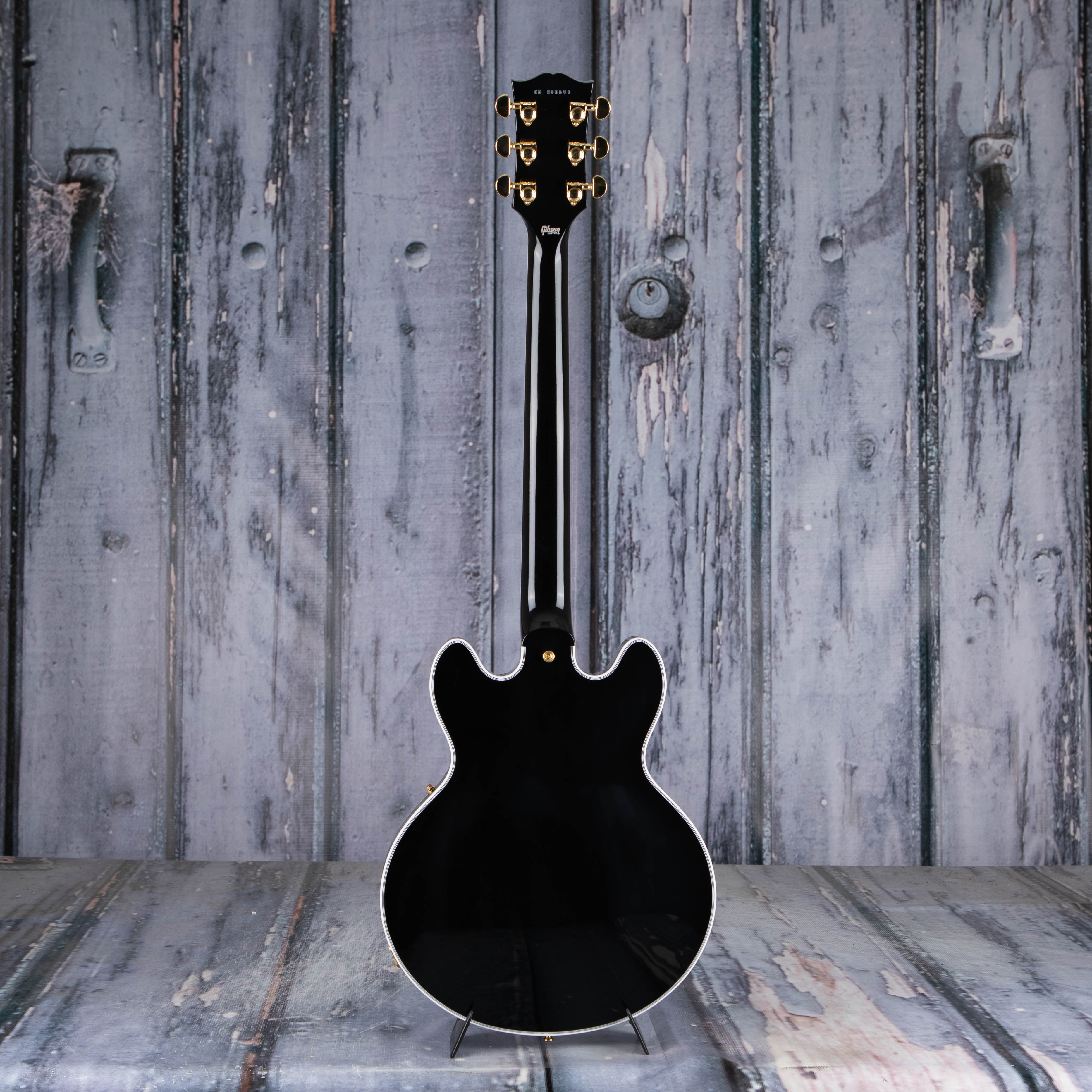 Gibson Custom Shop CS-356 Semi-Hollowbody Electric Guitar, Ebony, back