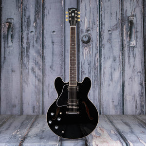 Gibson USA ES-335 Left-Handed Semi-Hollowbody Guitar, Vintage Ebony, front