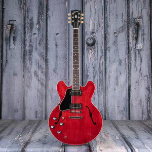 Gibson USA ES-335 Left-Handed Semi-Hollowbody Guitar, Sixties Cherry, front