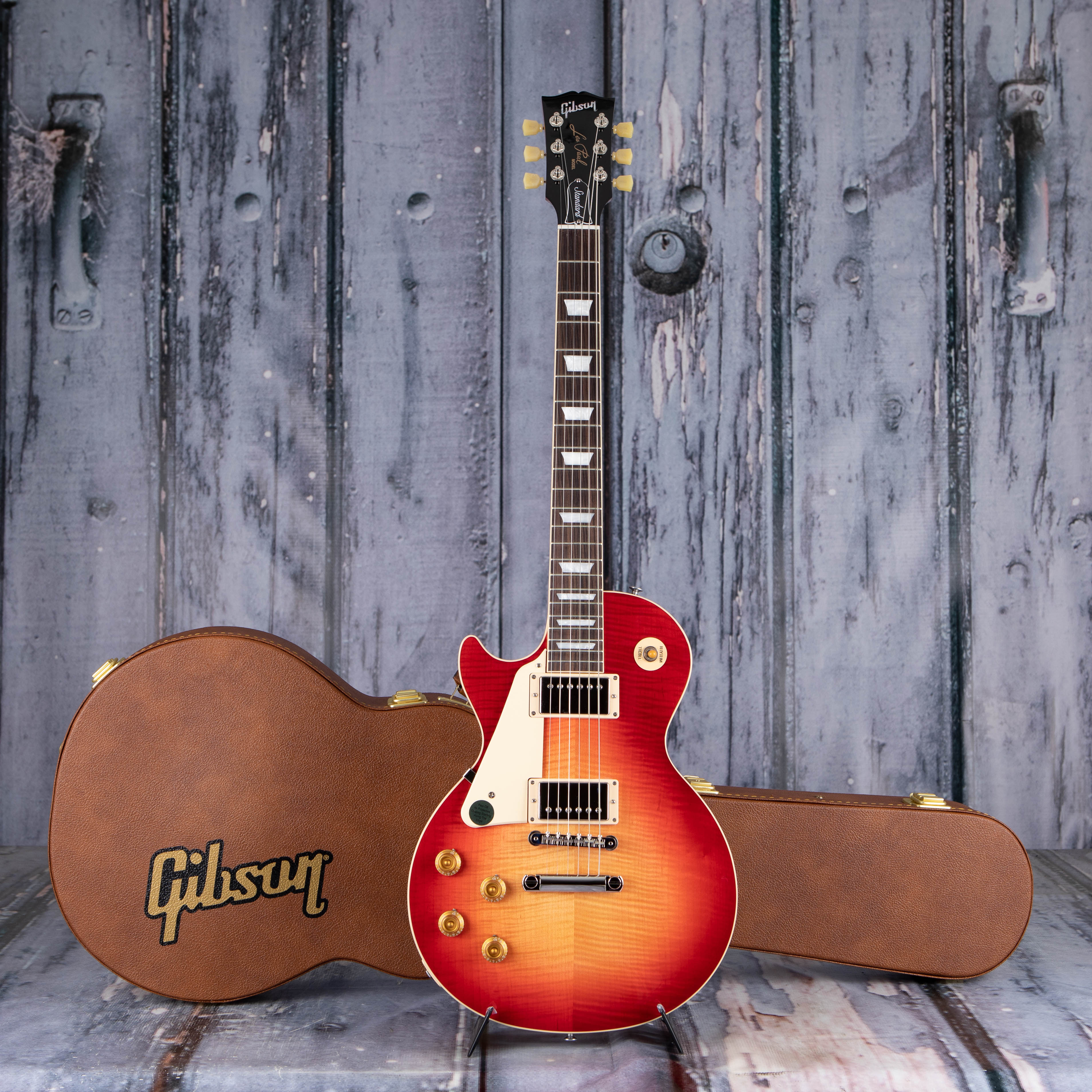 Gibson USA Les Paul Standard '50s Left-Handed Electric Guitar, Heritage Cherry Sunburst, case