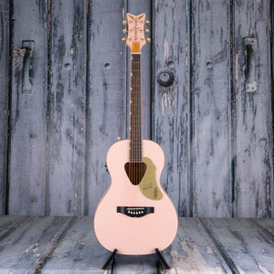 Gretsch G5021E Rancher Penguin Parlor Acoustic/Electric Guitar, Shell Pink, front