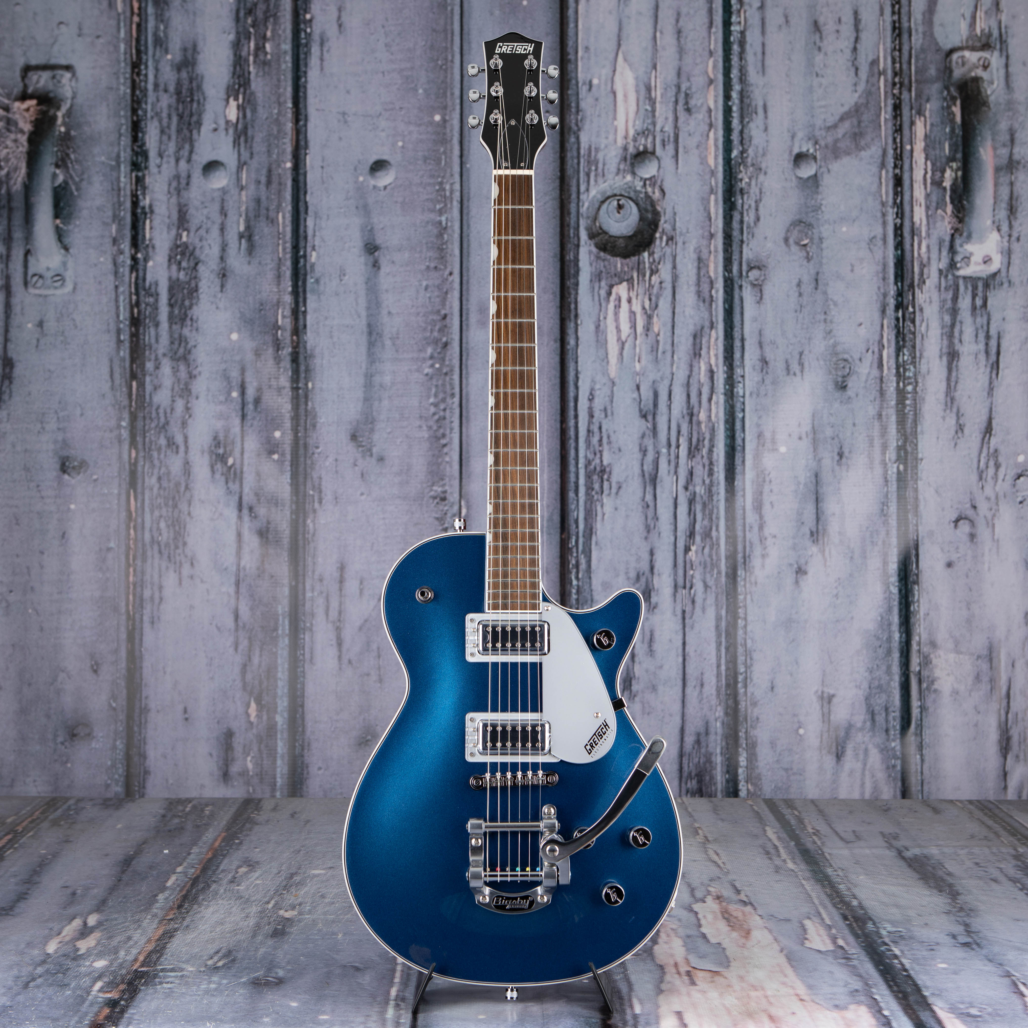 Gretsch G5230T Electromatic Jet FT Single-Cut W/ Bigsby Electric Guitar, Aleutian Blue, front