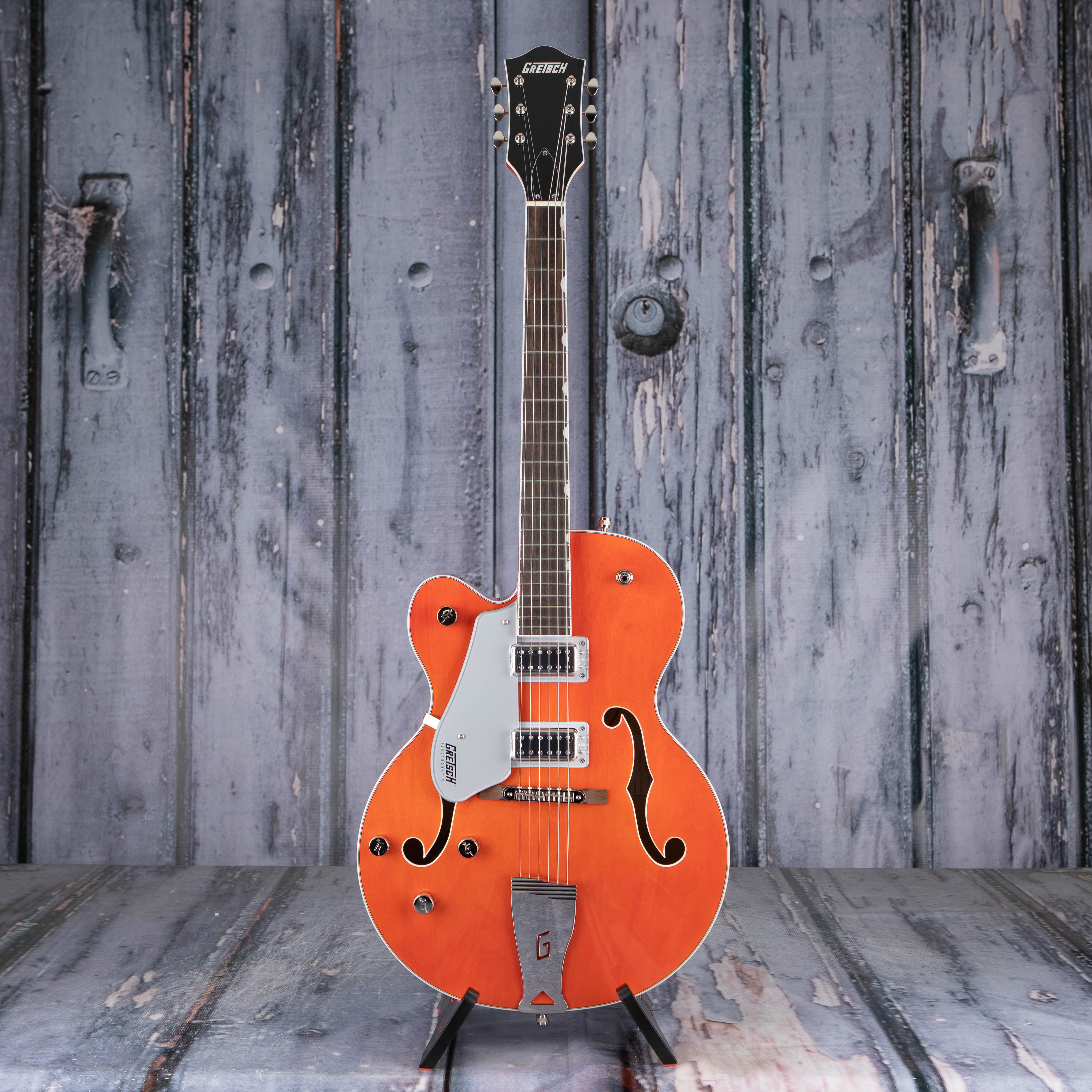 Gretsch G5420LH Electromatic Classic Hollow Body Single-Cut Left-Handed Guitar, Orange Stain, front