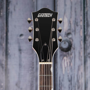 Gretsch G5420LH Electromatic Classic Hollow Body Single-Cut Left-Handed Guitar, Orange Stain, front headstock