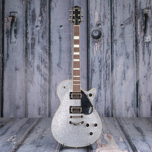 Gretsch G6229 Players Edition Jet BT w/ V-Stoptail Electric Guitar, Silver Sparkle, front