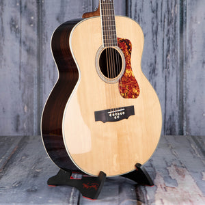 Guild BT-258E Baritone Deluxe Acoustic/Electric Guitar, Natural, angle