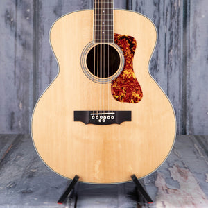 Guild BT-258E Baritone Deluxe Acoustic/Electric Guitar, Natural, front closeup