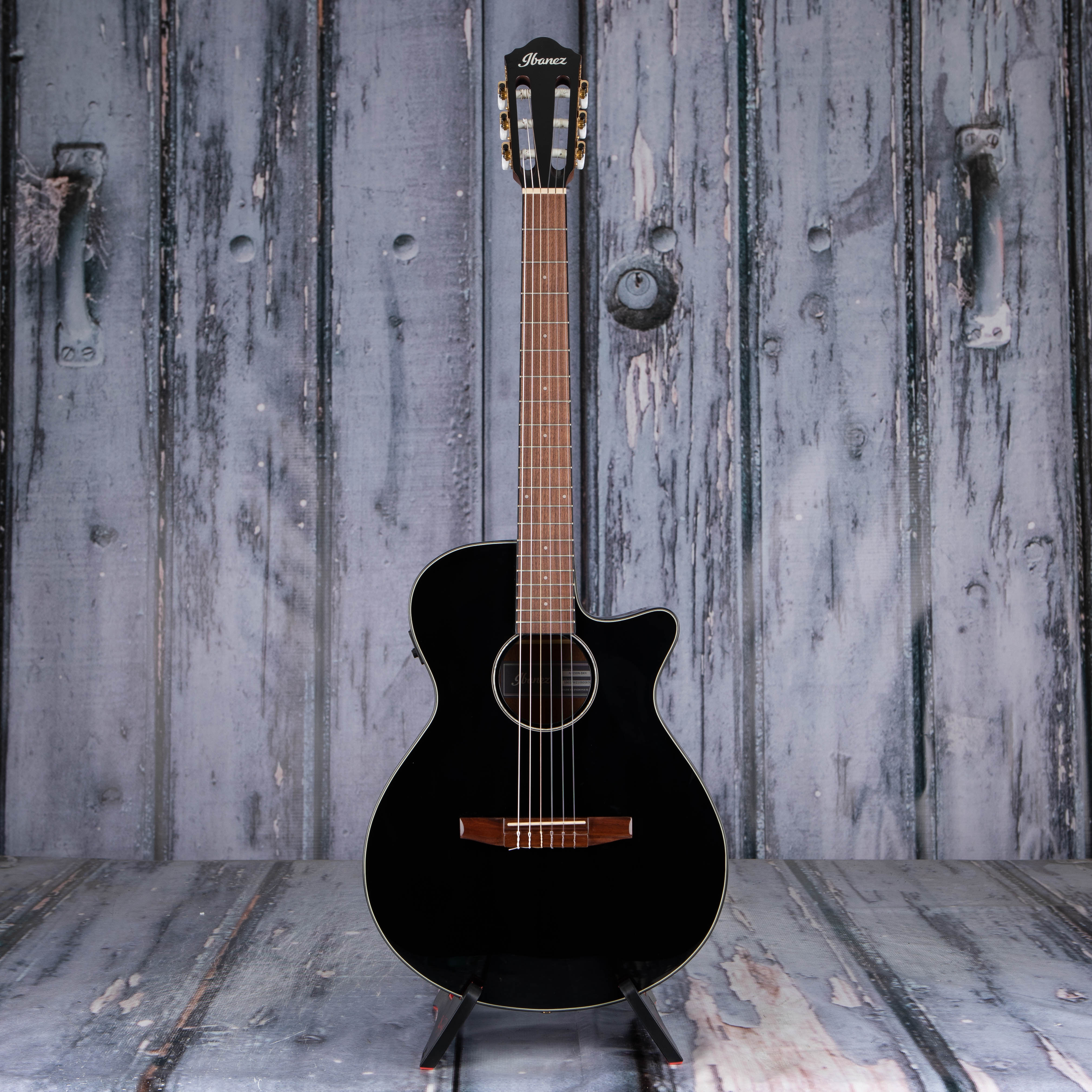 Ibanez AEG50N Classical Acoustic/Electric Guitar, Black High Gloss, front
