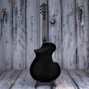 Ibanez AEWC400 Acoustic/Electric Guitar, Transparent Black Sunburst High Gloss, back