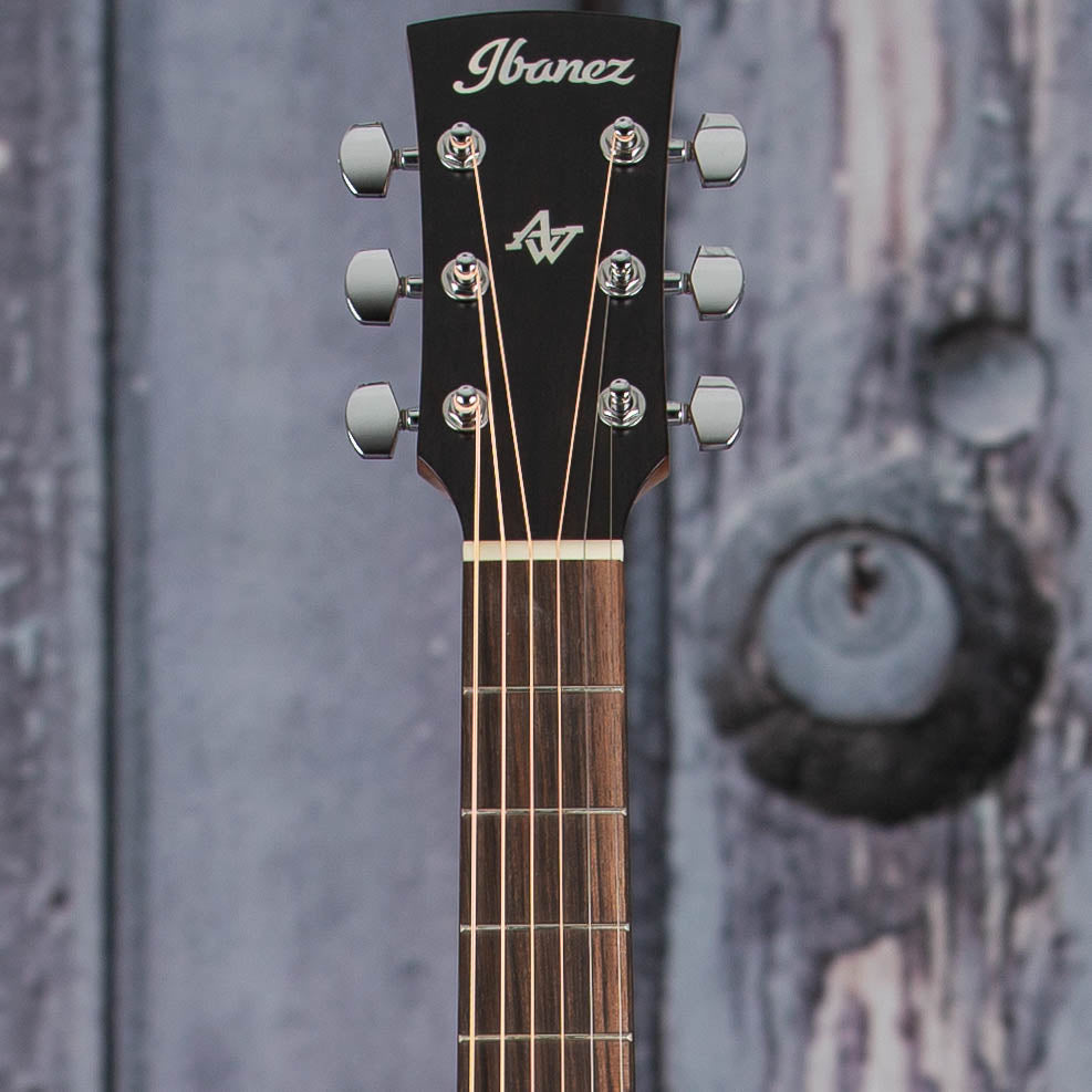 Ibanez AWFS300CE Acoustic/Electric Guitar, Open Pore Semi-Gloss, front headstock