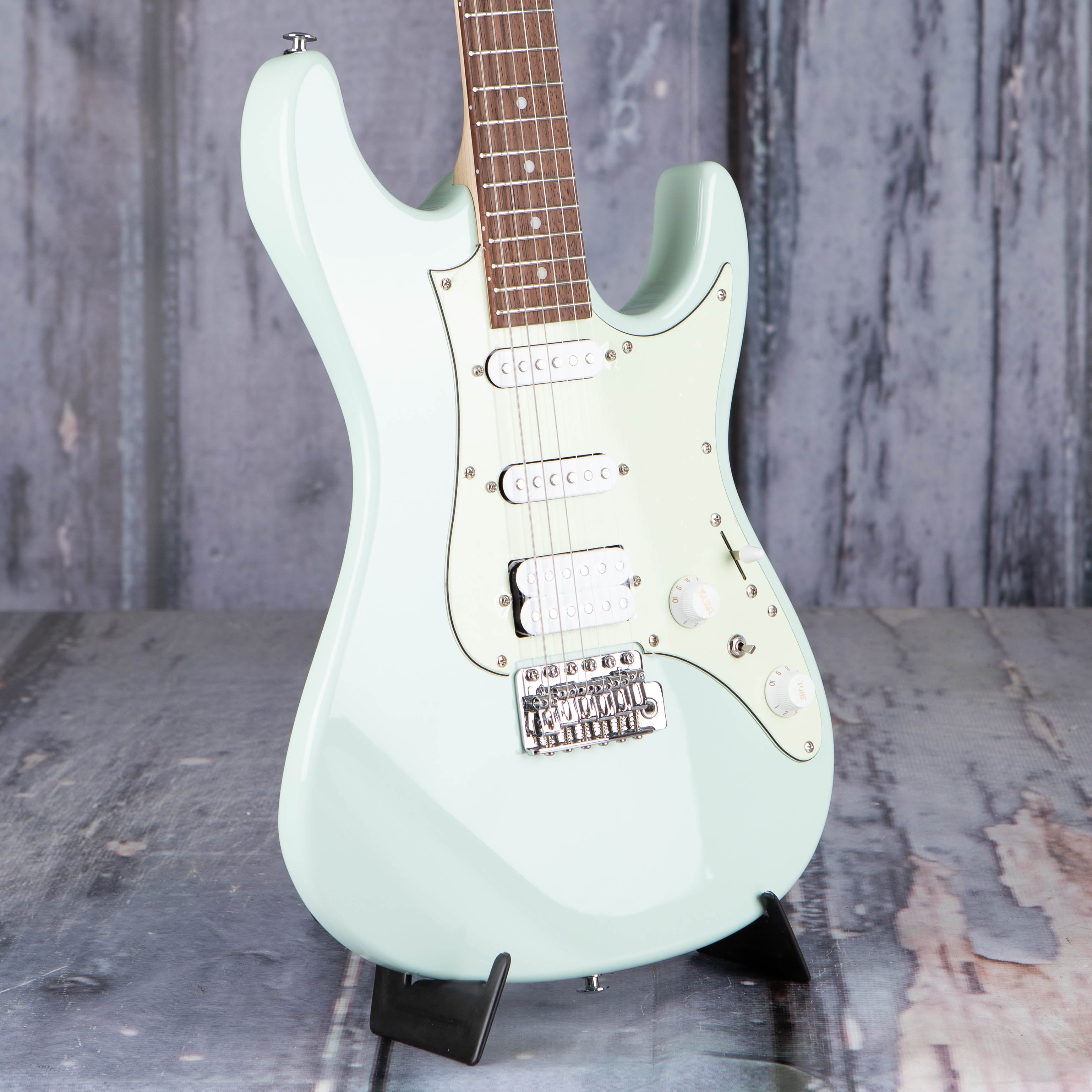 Ibanez AZES40 AZ Standard Electric Guitar, Mint Green, angle