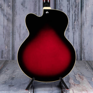 Ibanez Artcore AF75 Hollowbody Guitar, Transparent Red Sunburst, back closeup