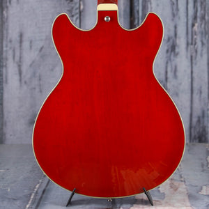 Ibanez Artcore Series AS73 Semi-Hollowbody Guitar, Transparent Cherry Red, back closeup