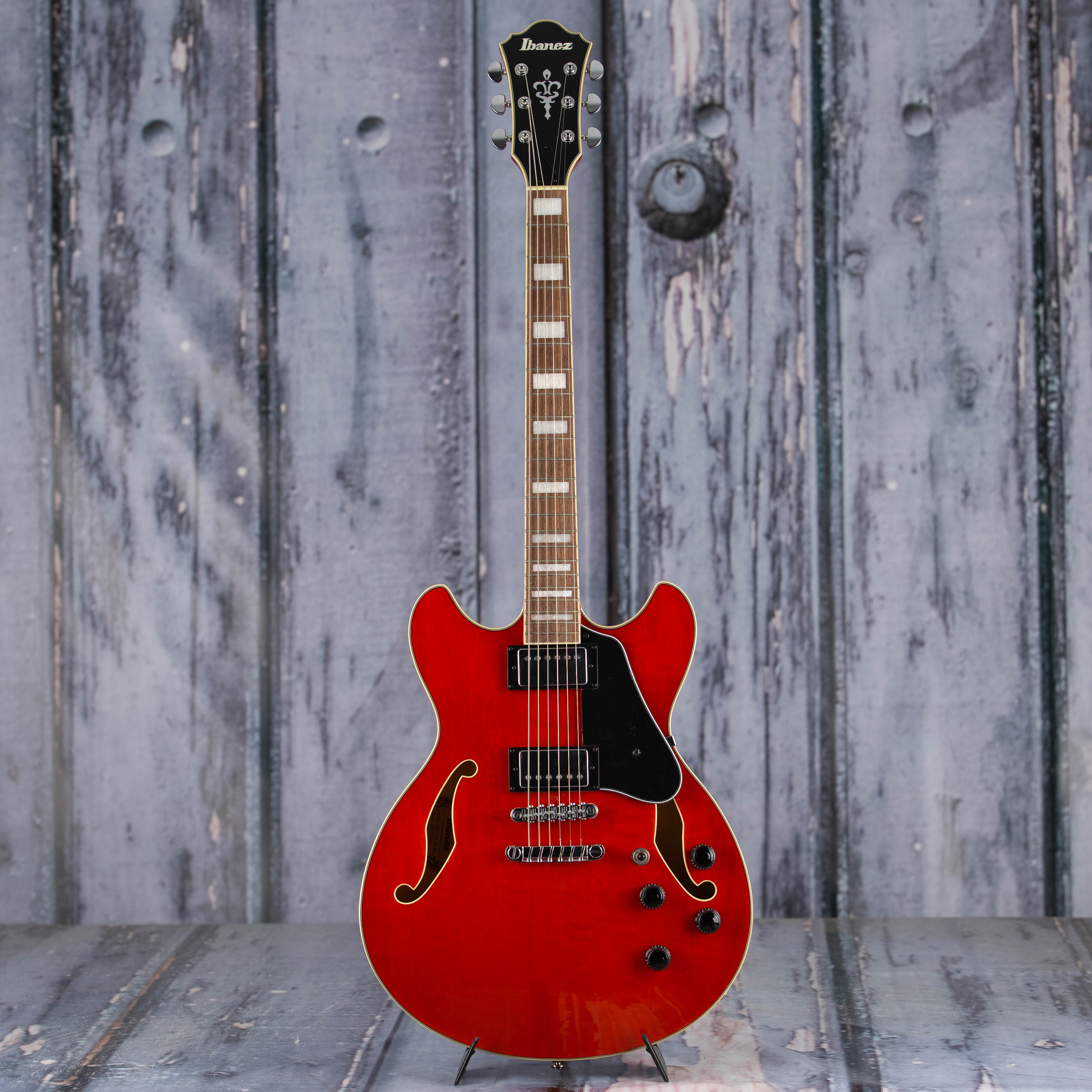 Ibanez Artcore Series AS73 Semi-Hollowbody Guitar, Transparent Cherry Red, front