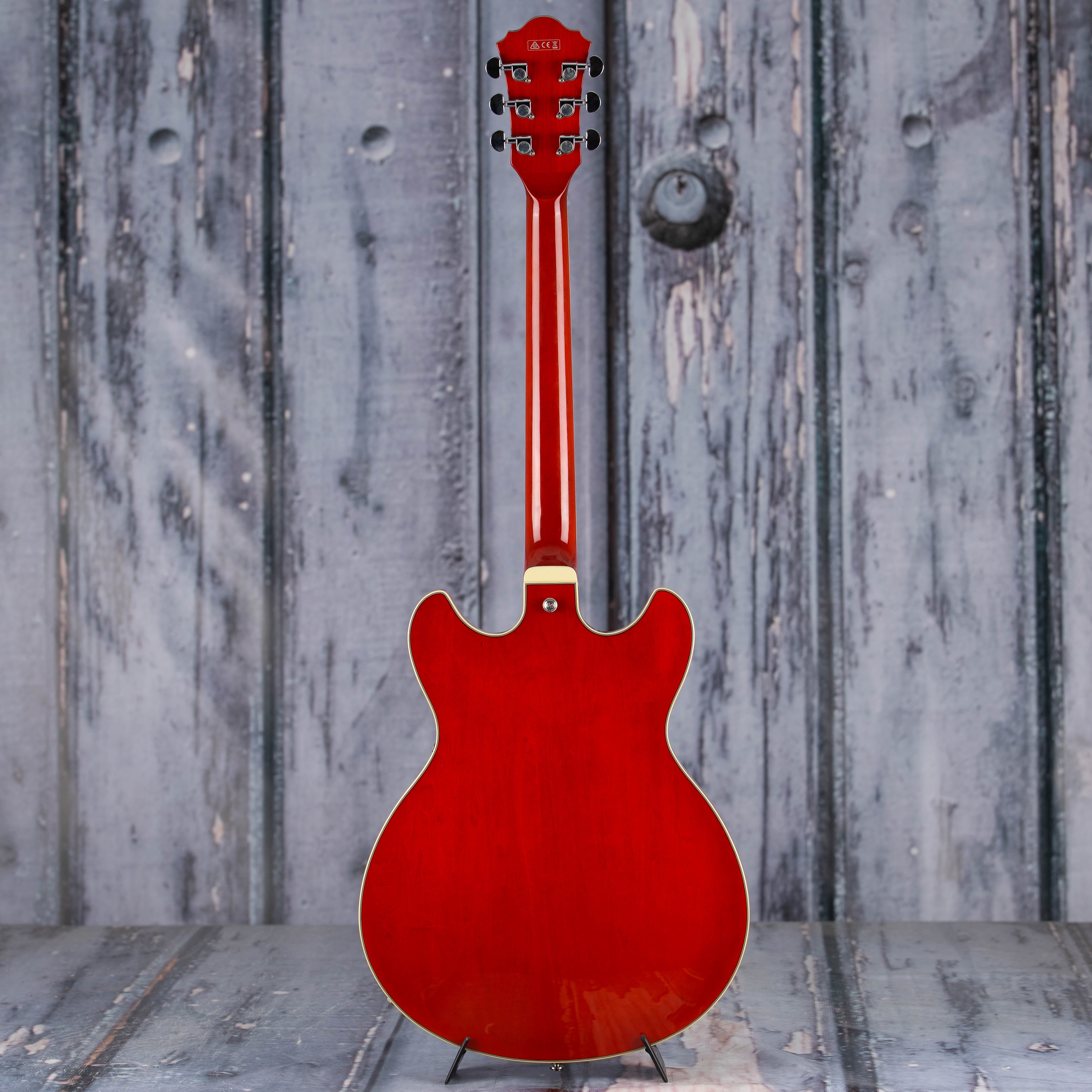 Ibanez Artcore Series AS73 Semi-Hollowbody Guitar, Transparent Cherry Red, back