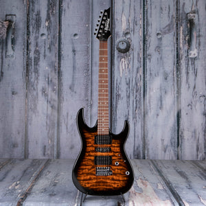 Ibanez Gio GRX70QA Electric Guitar, Sunburst, front