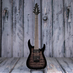 Jackson JS Series Dinky Arch Top JS22Q-7 DKA HT 7-String Electric Guitar, Transparent Black Burst, front