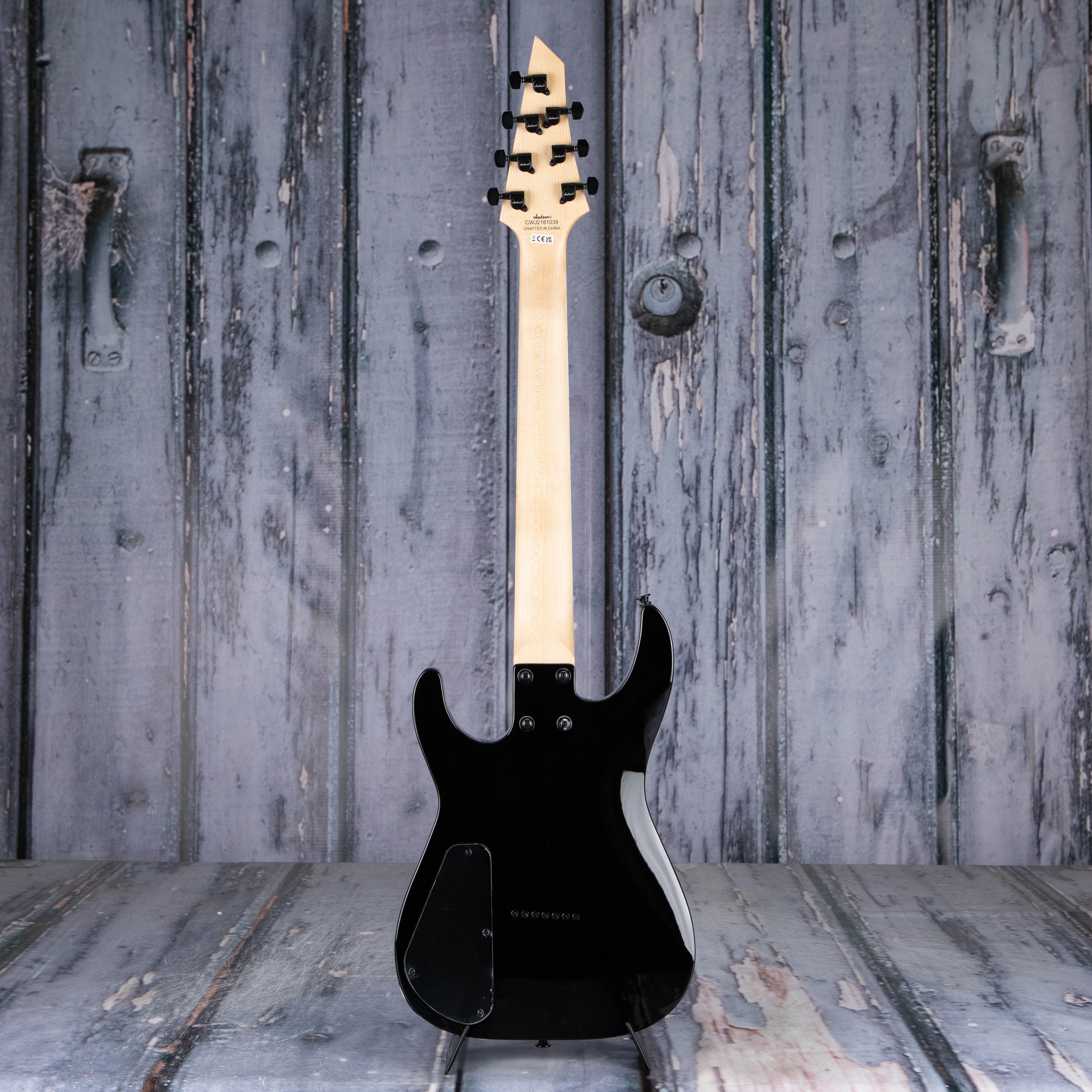 Jackson JS Series Dinky Arch Top JS22Q-7 DKA HT 7-String Electric Guitar, Transparent Black Burst, back