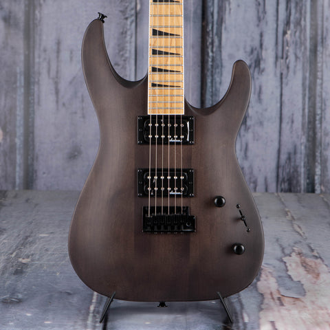 Jackson JS Series Dinky Arch Top JS24 DKAM Electric Guitar, Black Stain, front closeup
