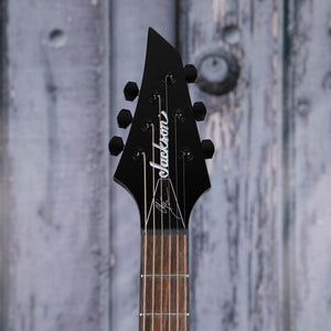 Jackson Pro Series Signature Chris Broderick Soloist HT6 Electric Guitar, Gloss Black, front headstock