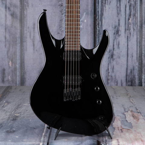 Jackson Pro Series Signature Chris Broderick Soloist HT6 Electric Guitar, Gloss Black, front closeup