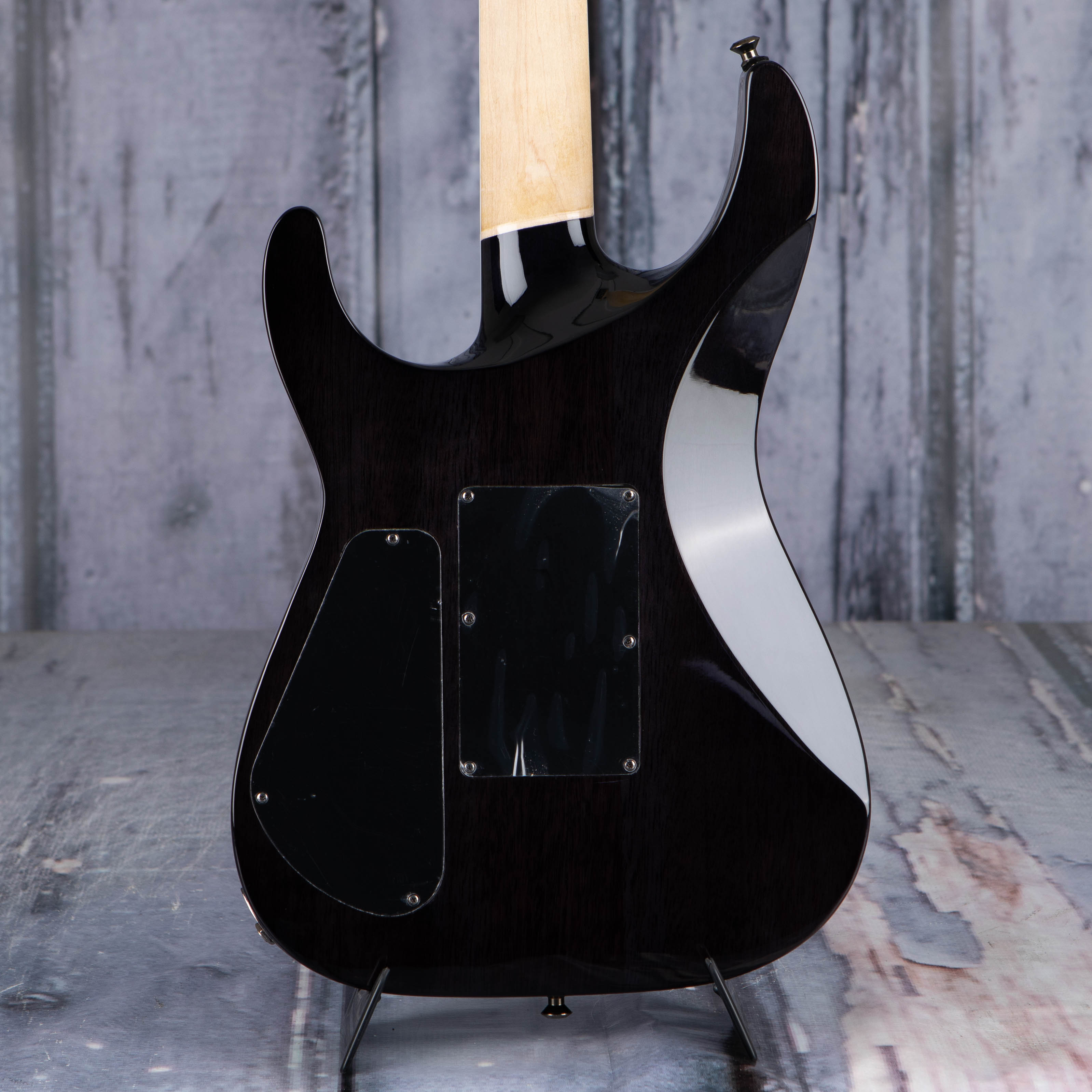 Jackson Pro Series Soloist SL2P MAH Electric Guitar, Transparent Black Burst, back closeup