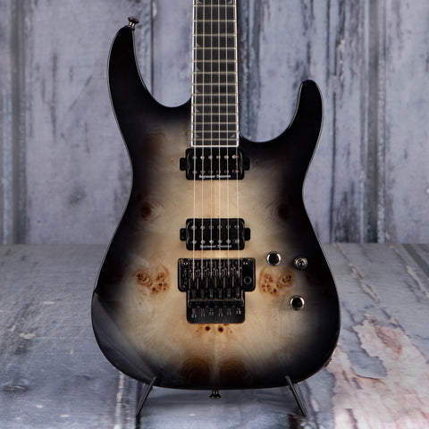 Jackson Pro Series Soloist SL2P MAH Electric Guitar, Transparent Black Burst, front closeup