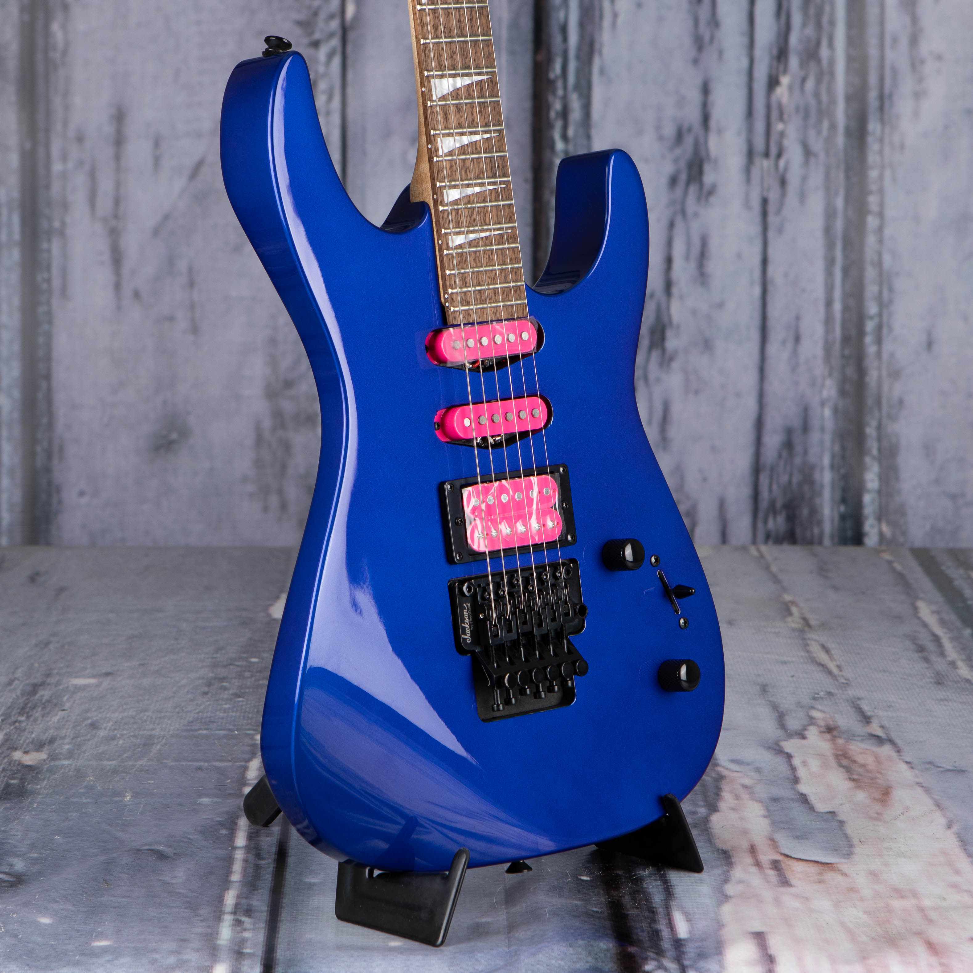 Jackson X Series Dinky DK3XR HSS Electric Guitar, Cobalt Blue, angle