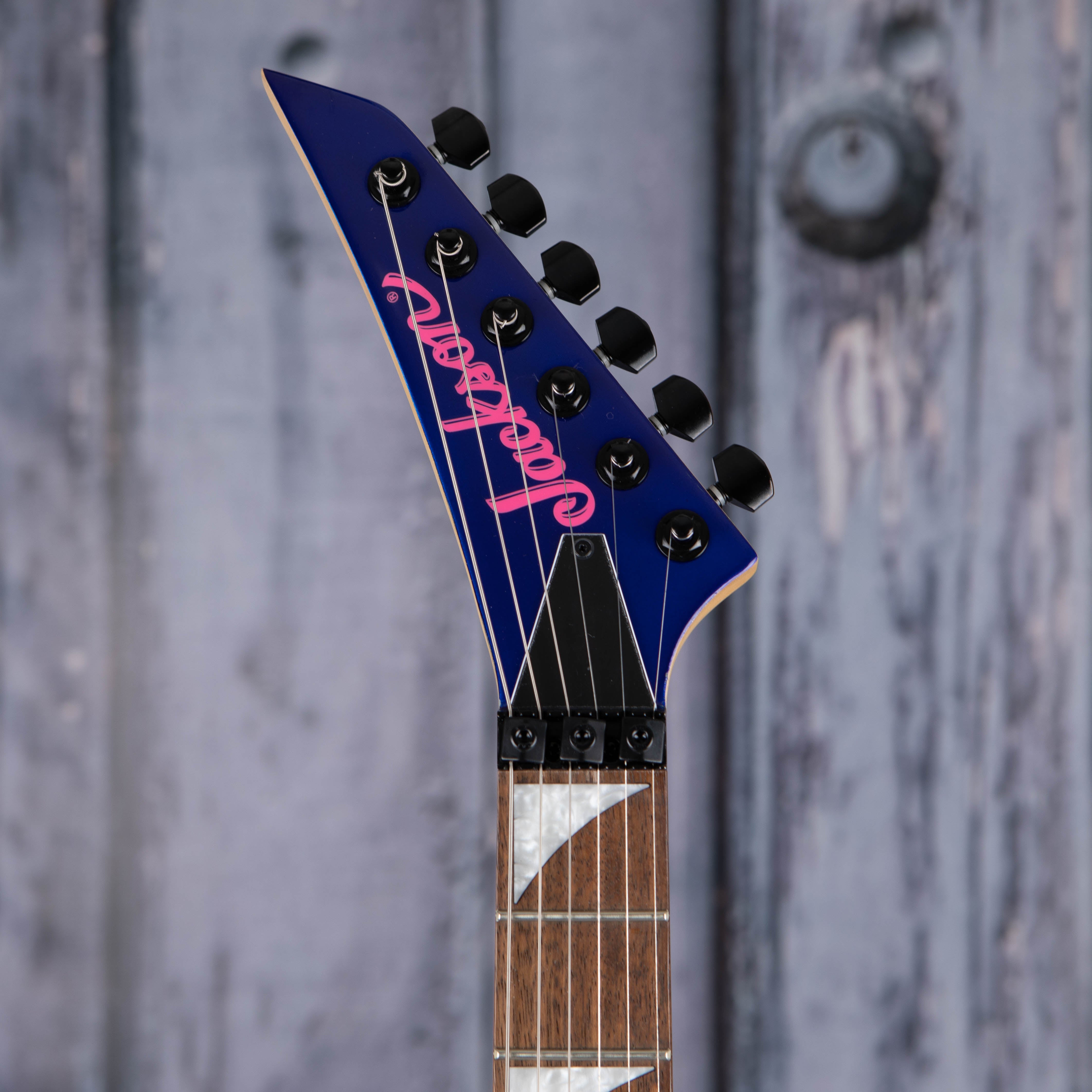 Jackson X Series Dinky DK3XR HSS Electric Guitar, Cobalt Blue, front headstock