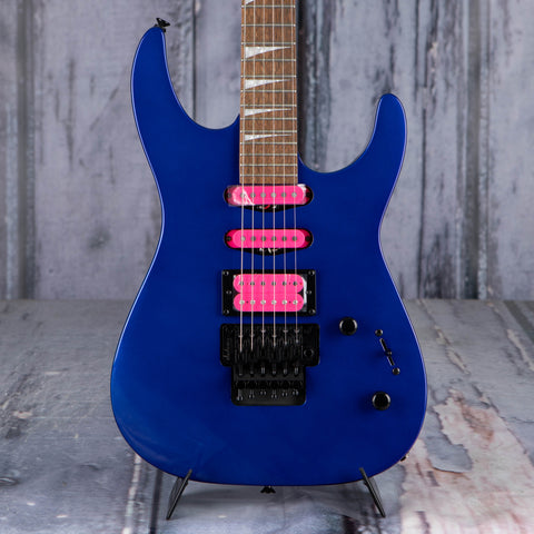 Jackson X Series Dinky DK3XR HSS Electric Guitar, Cobalt Blue, front closeup