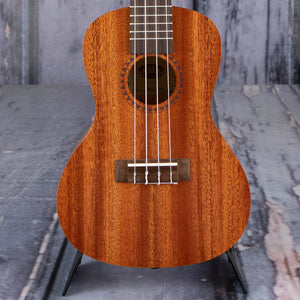 Kala KA-15C Satin Mahogany Concert Ukulele, Mahogany, front closeup