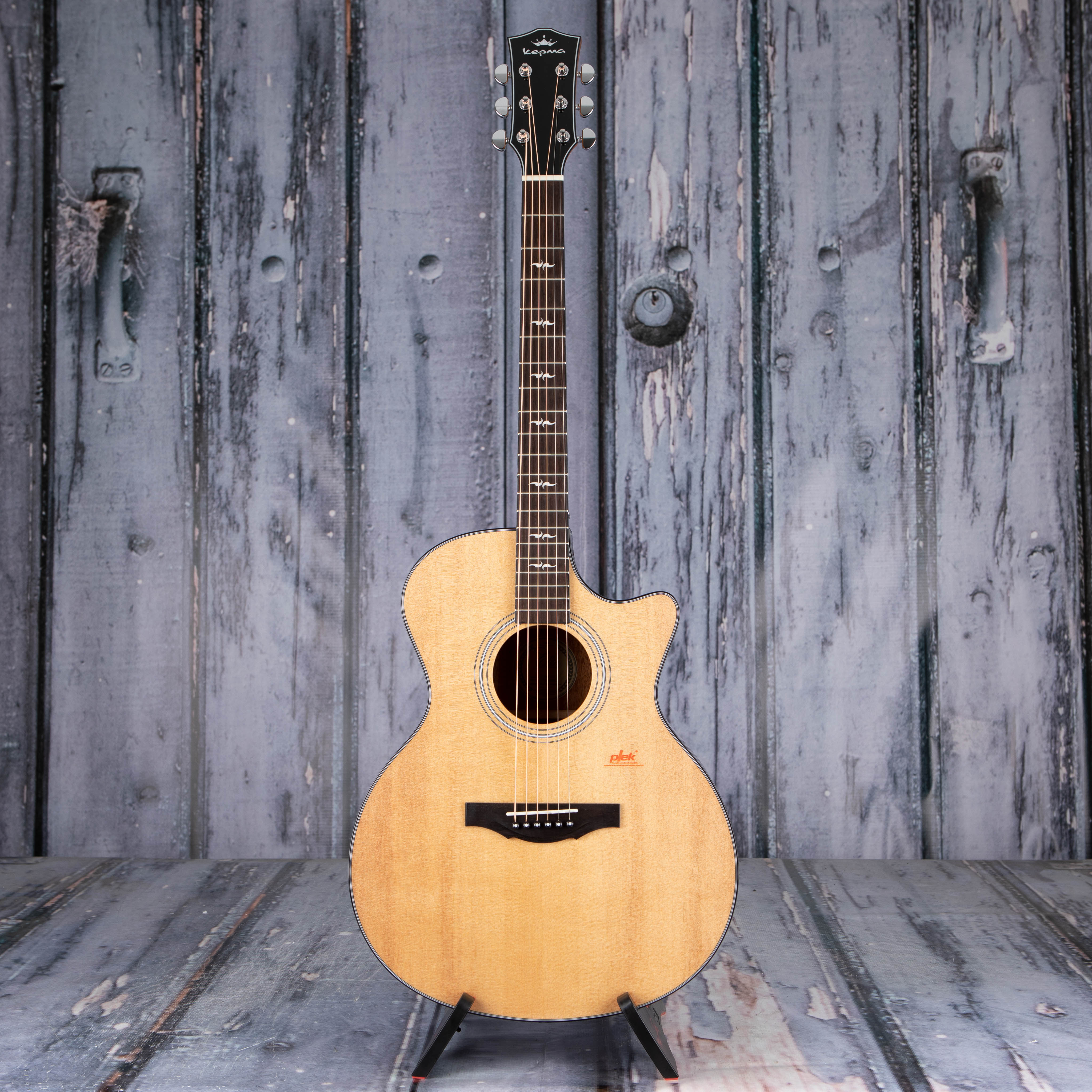 Kepma GA2-131 Elite Grand Auditorium Acoustic Guitar, Natural, front