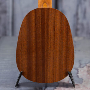 Luna Vintage Mahogany Pineapple Ukulele, Red Satin, back closeup