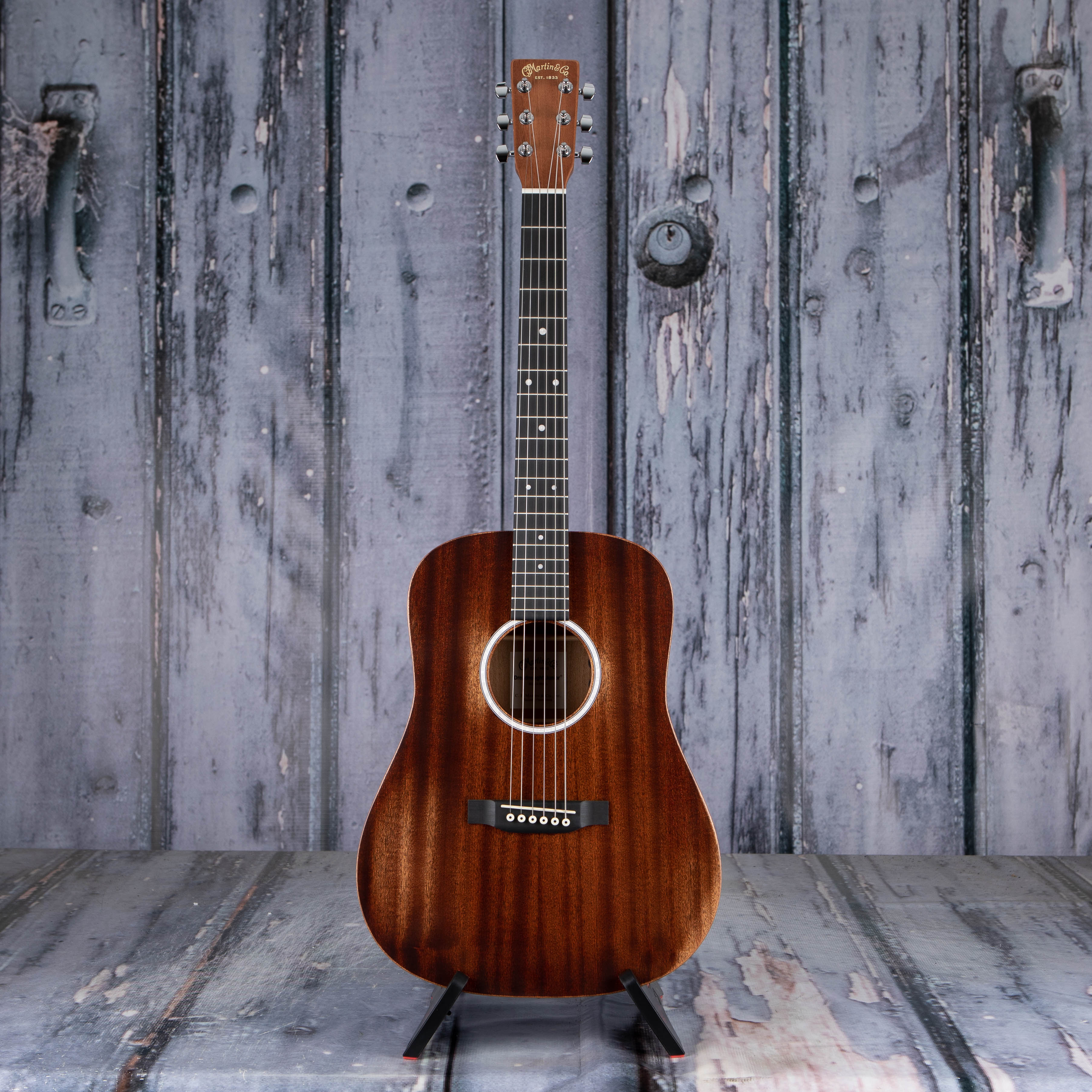 Martin DJR-10E StreetMaster Acoustic/Electric Guitar, Natural, front
