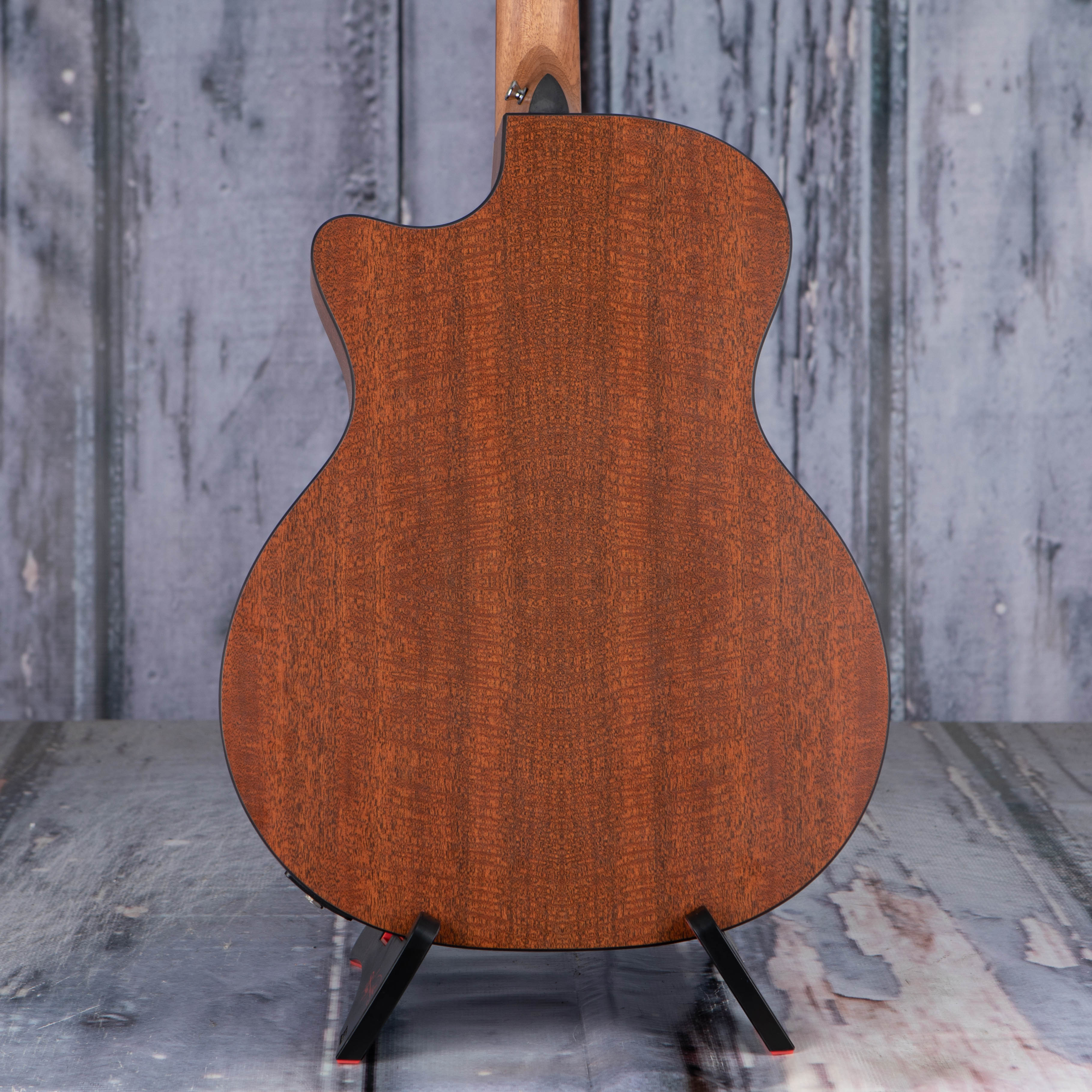 Martin GPC-X2E Mahogany Acoustic/Electric Guitar, Natural, back closeup