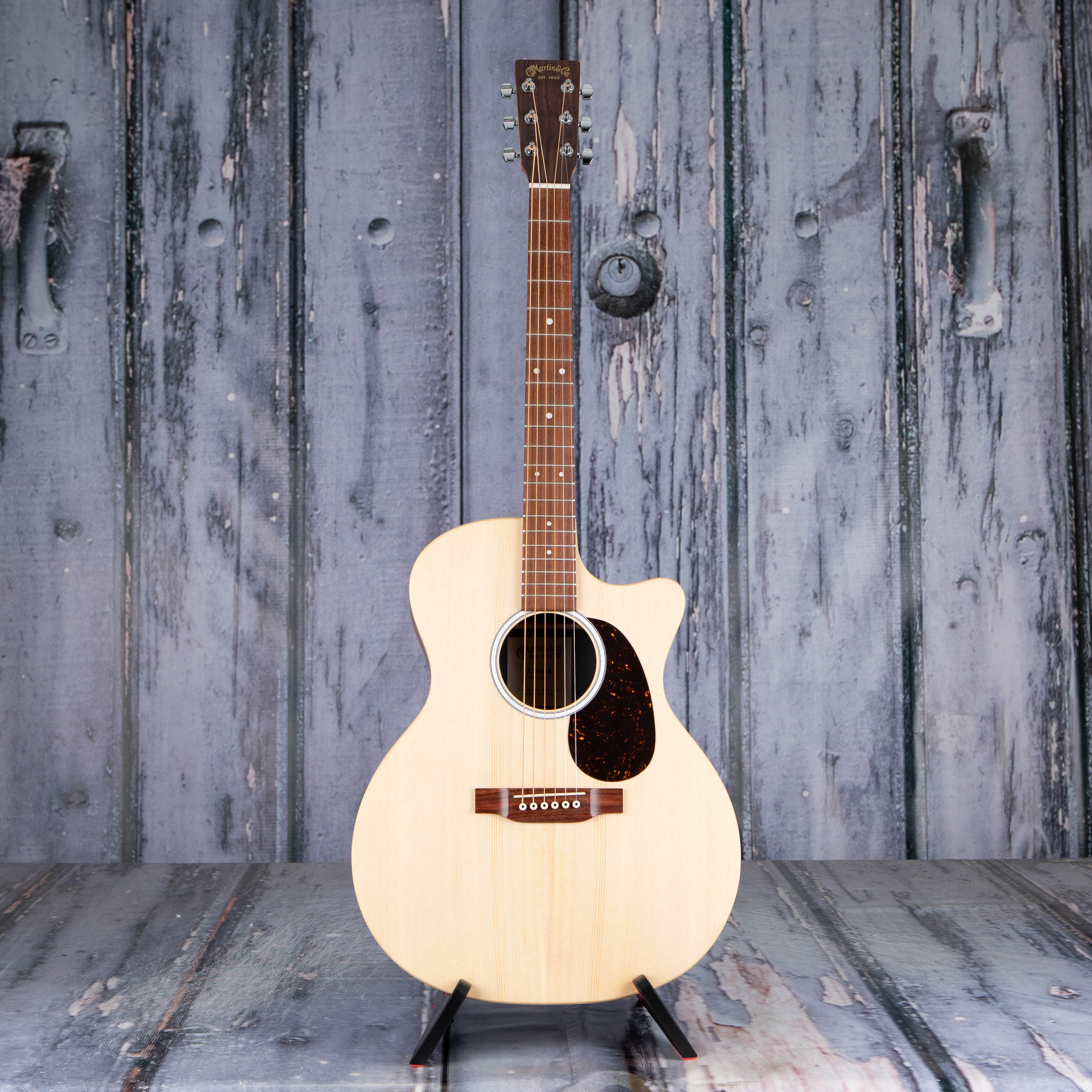 Martin GPC-X2E Mahogany Acoustic/Electric Guitar, Natural, front