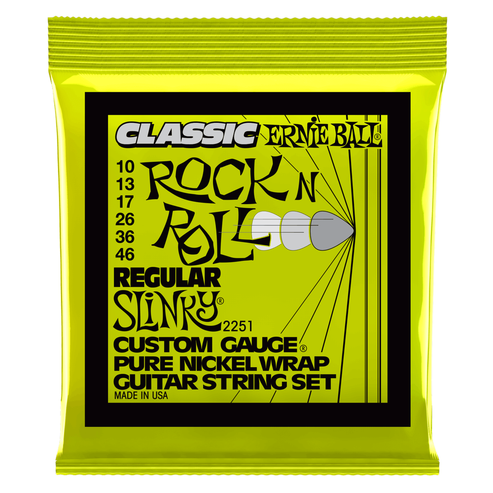 Ernie Ball REGULAR SLINKY CLASSIC ROCK N ROLL PURE NICKEL WRAP ELECTRIC GUITAR STRINGS