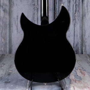 Rickenbacker 330/12JG Thinline Semi-Hollowbody Guitar, Jetglo, back closeup