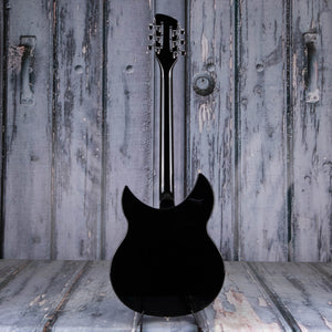 Rickenbacker 330/12JG Thinline Semi-Hollowbody Guitar, Jetglo, back