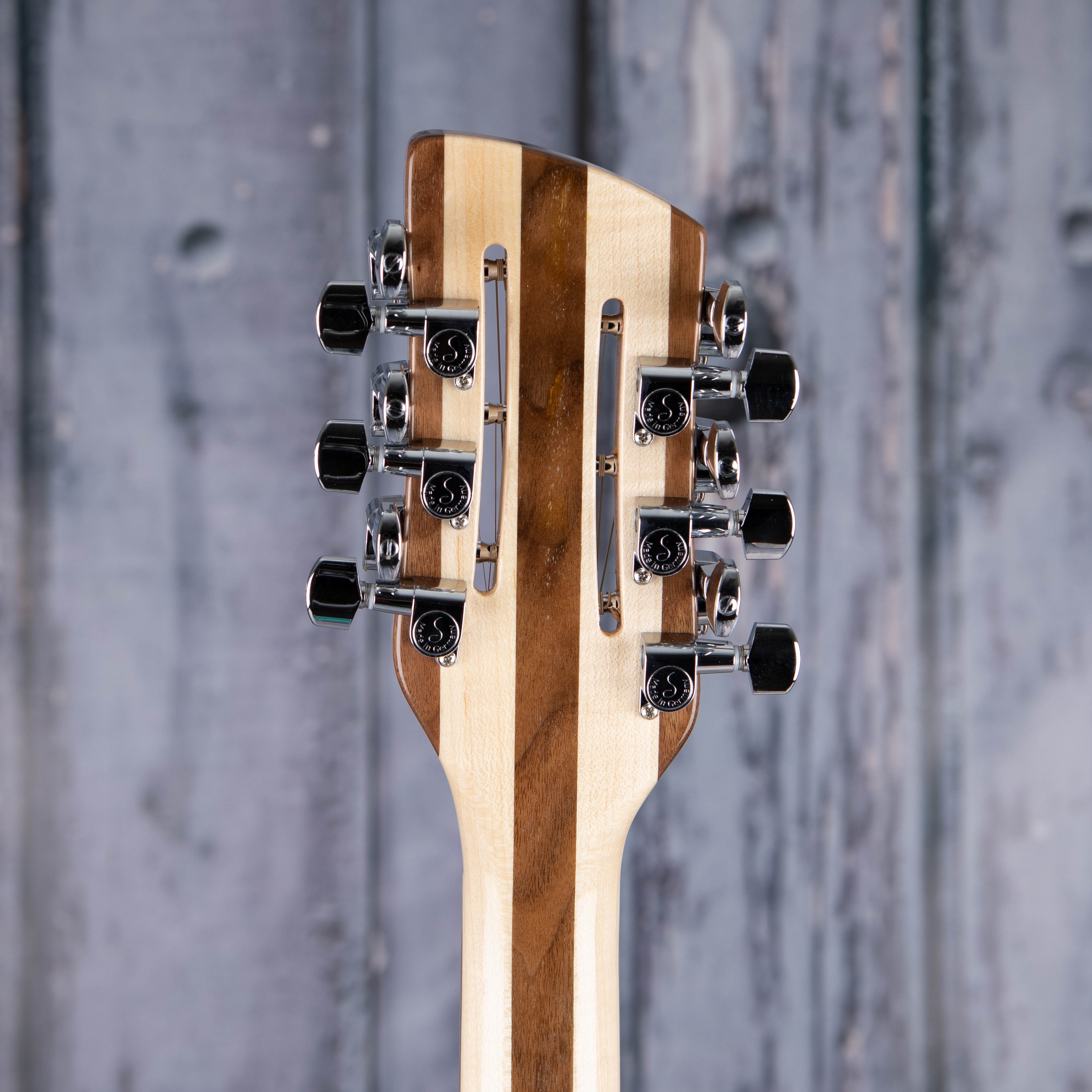 Rickenbacker 330/12MG Thinline Semi-Hollowbody Guitar, Mapleglo, back headstock