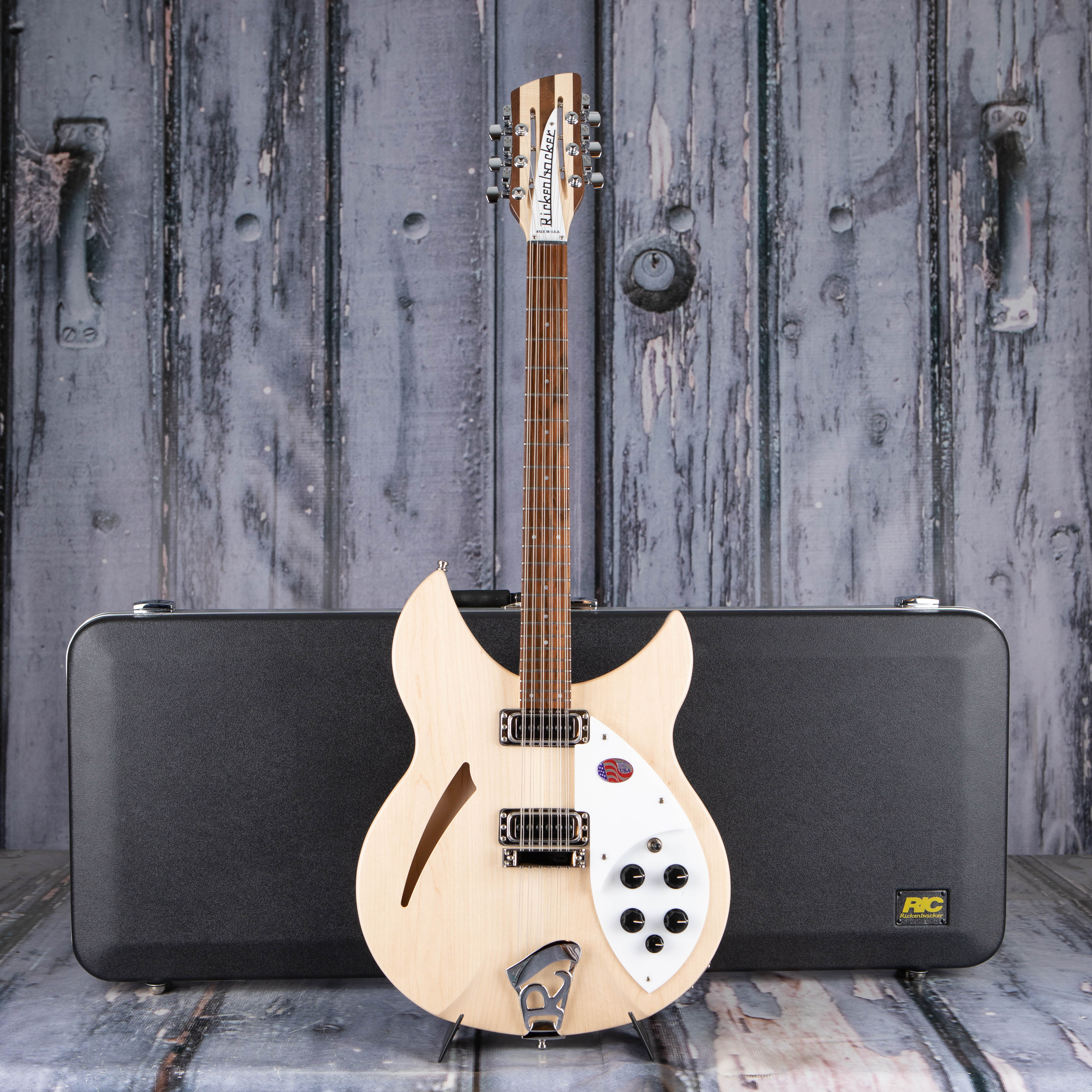 Rickenbacker 330/12MG Thinline Semi-Hollowbody Guitar, Mapleglo, case