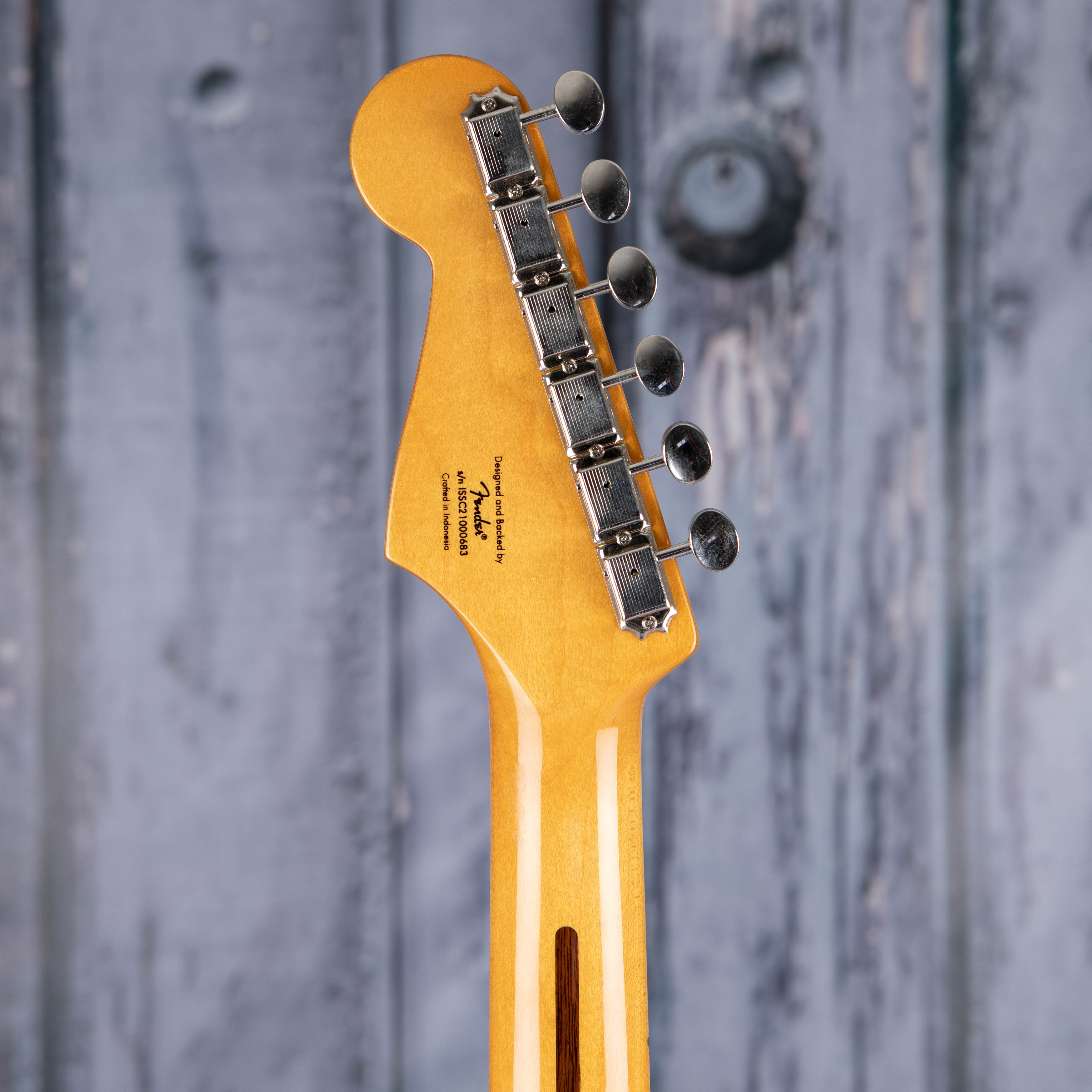 Squier Classic Vibe '50s Stratocaster Electric Guitar, 2-Color Sunburst, back headstock