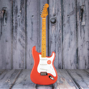 Squier Classic Vibe '50s Stratocaster Electric Guitar, Fiesta Red, front