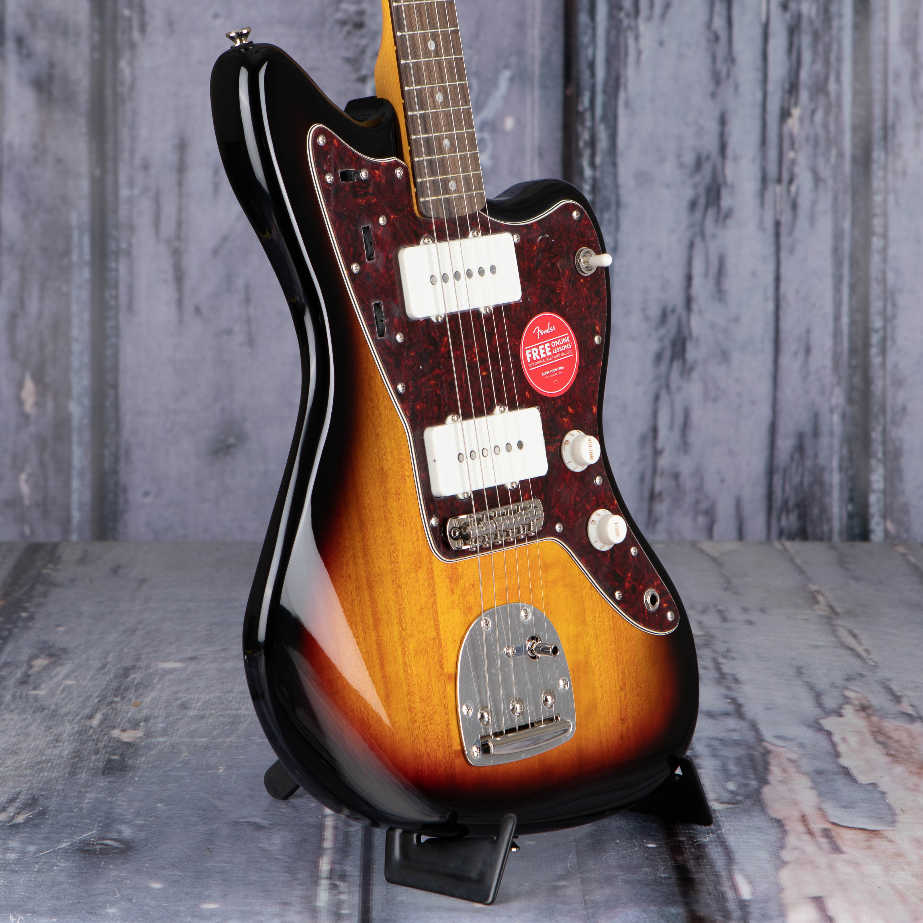 Squier Classic Vibe '60s Jazzmaster Electric Guitar, 3-Color Sunburst, angle