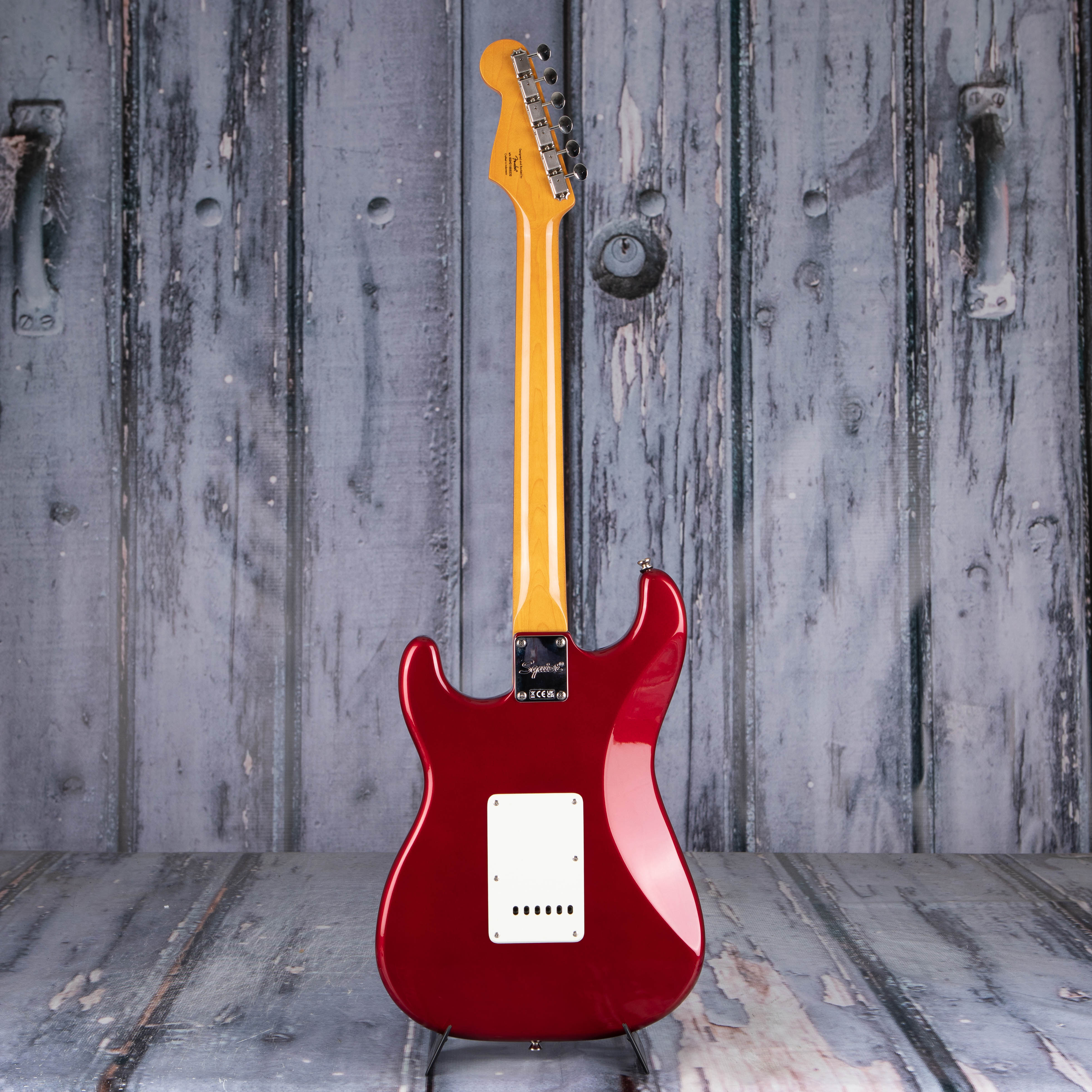 Squier Classic Vibe '60s Stratocaster Electric Guitar, Candy Apple Red, back