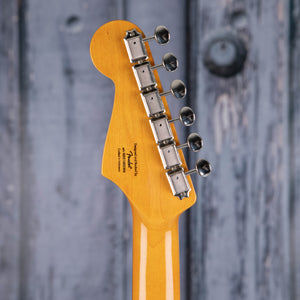 Squier Classic Vibe '60s Stratocaster Electric Guitar, Lake Placid Blue, back headstock