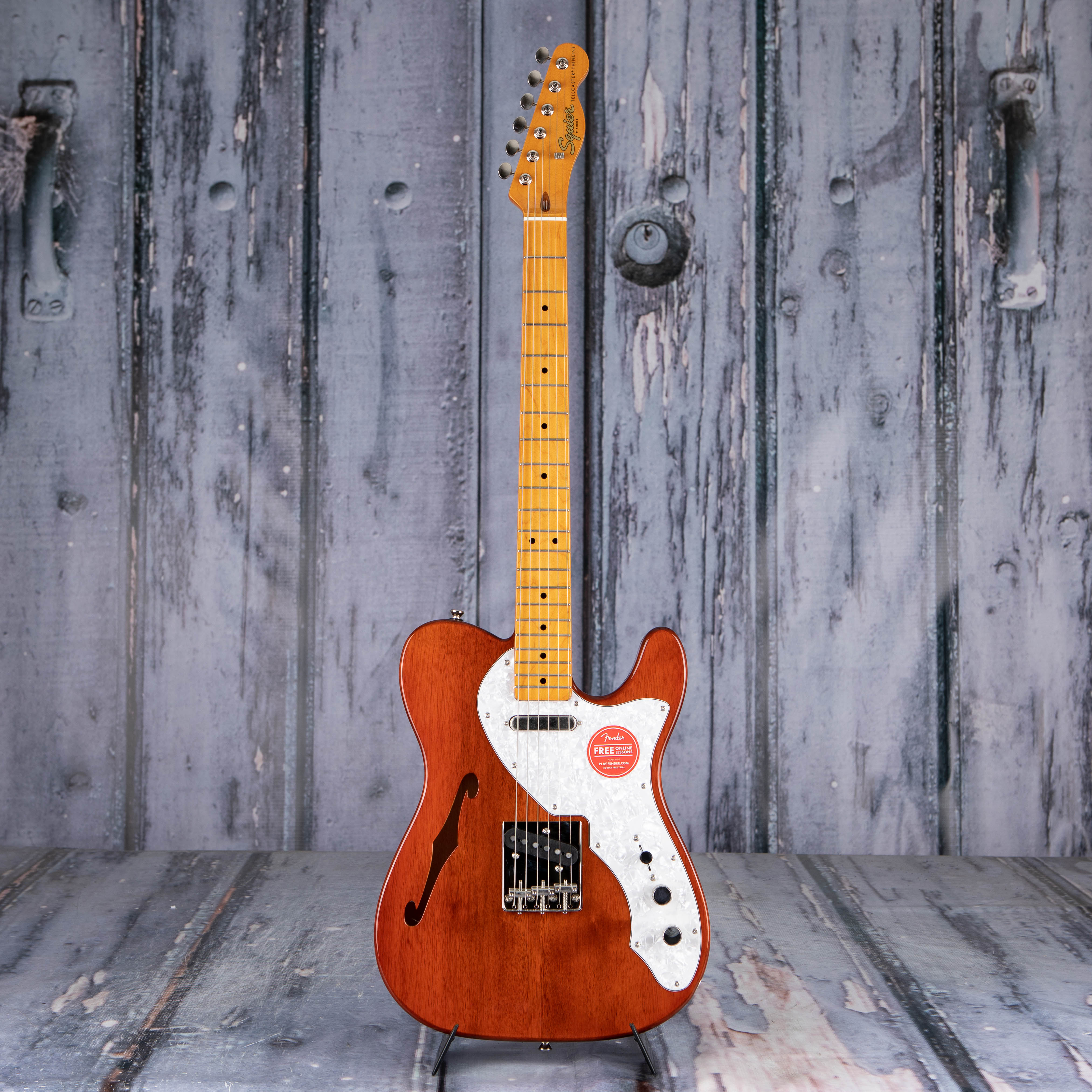 Squier Classic Vibe '60s Telecaster Thinline Semi-Hollowbody Guitar, Natural, front